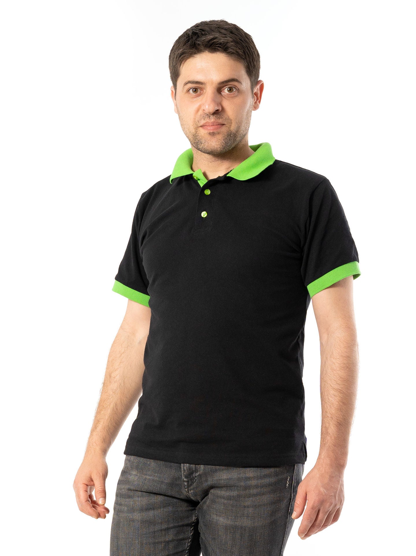 Tricou Polo Bărbați 1049 cu Mânecă Scurtă din Bumbac