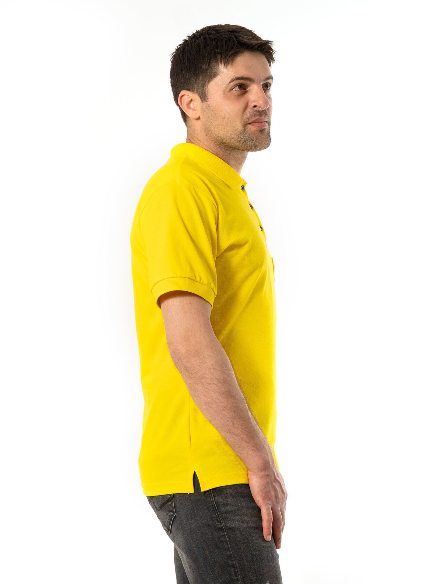 Tricou Polo Bărbați 1028 cu Mânecă Scurtă din Bumbac