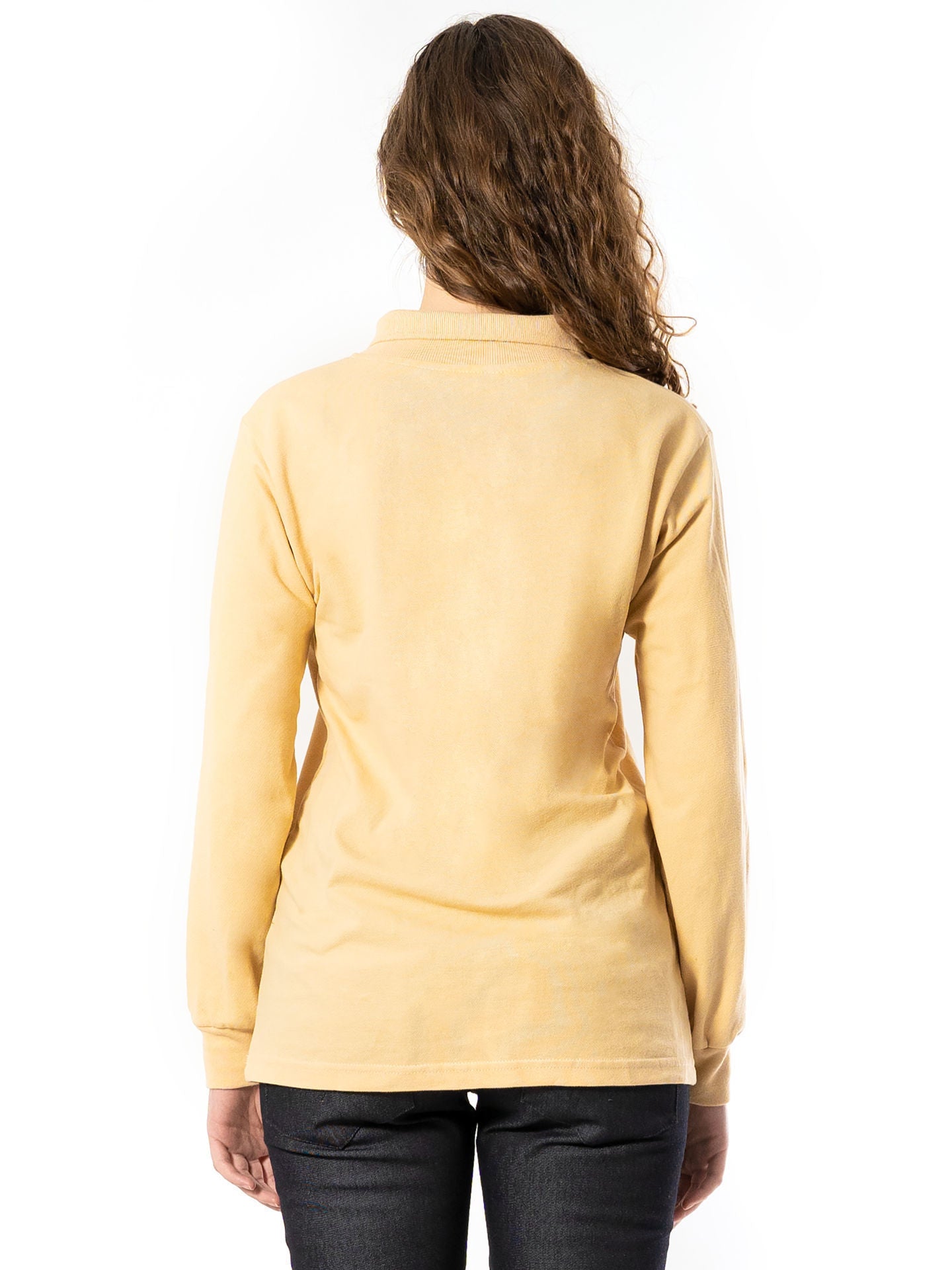 Tricou Polo Damă 1015 cu Mânecă Lungă din Bumbac