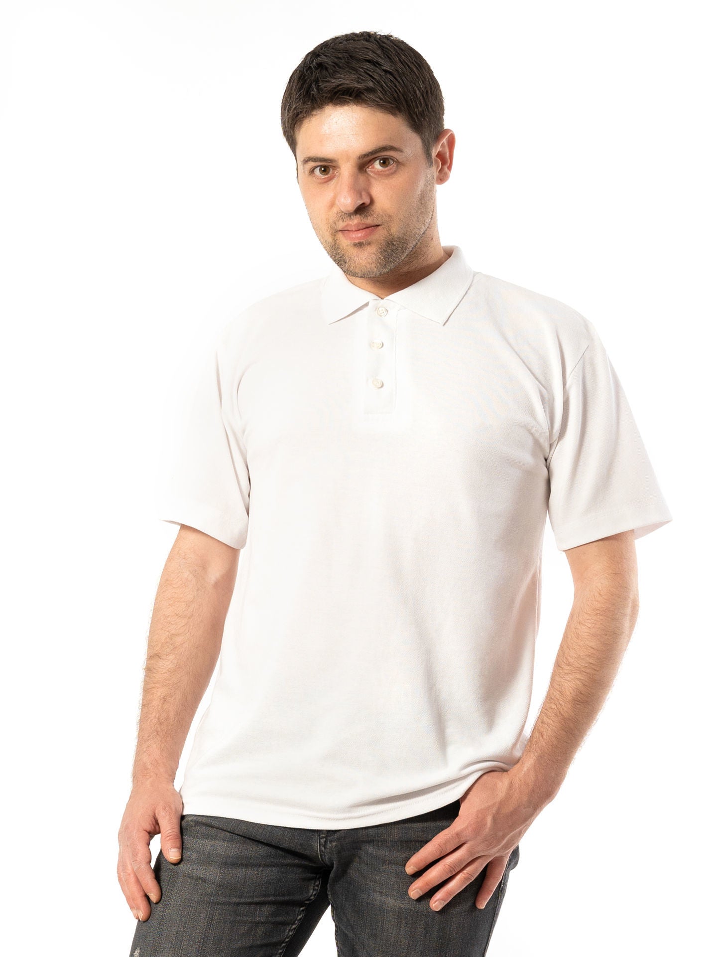 Tricou Polo Bărbați 1027 cu Mânecă Scurtă din Bumbac