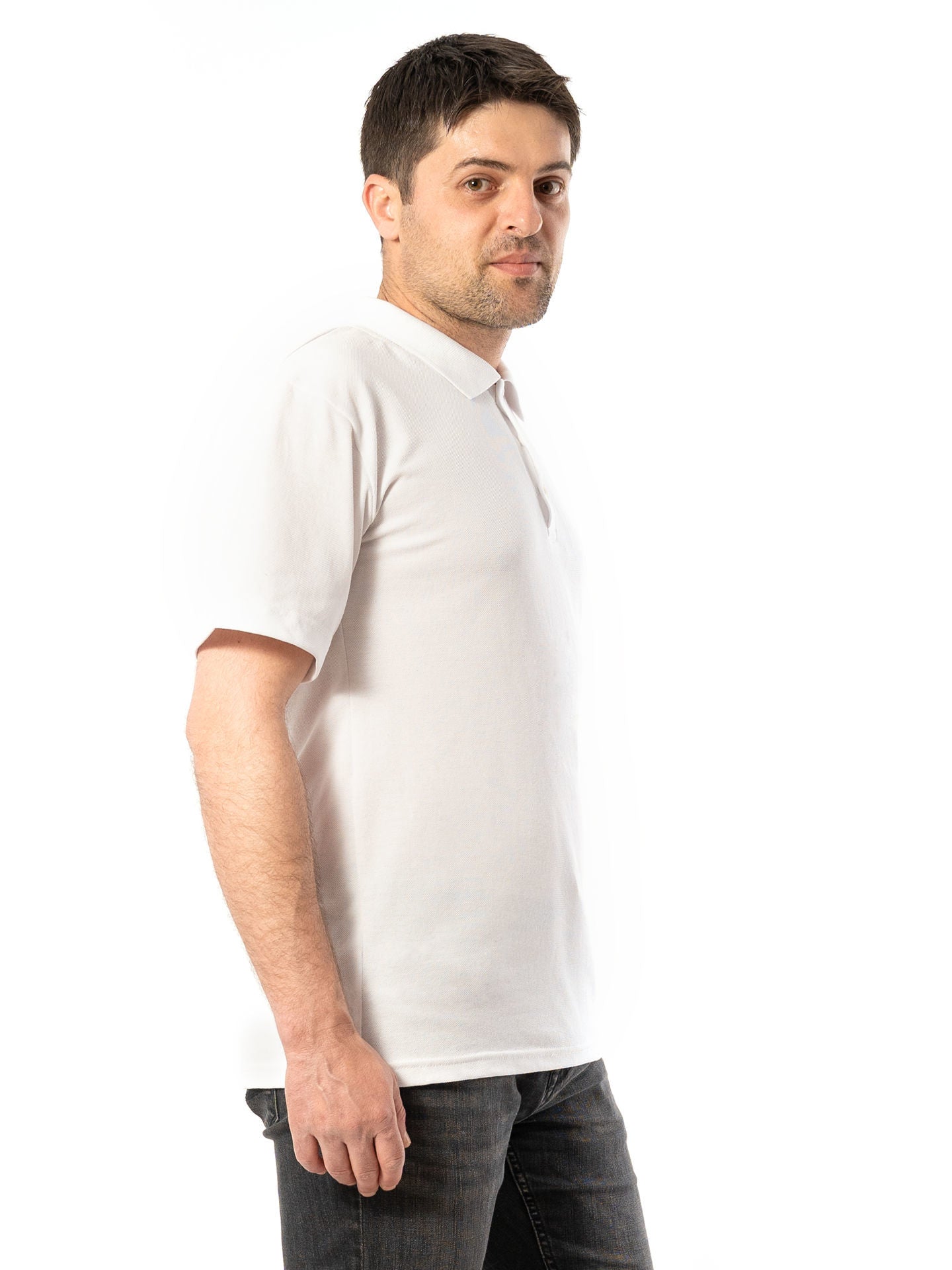 Tricou Polo Bărbați 1027 cu Mânecă Scurtă din Bumbac