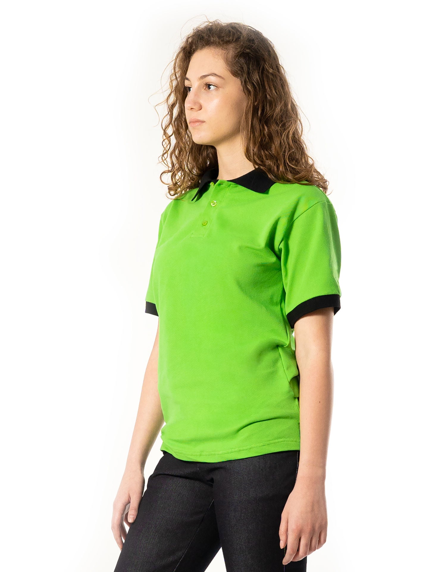 Tricou Polo Damă 1053 cu Mânecă Scurtă din Bumbac