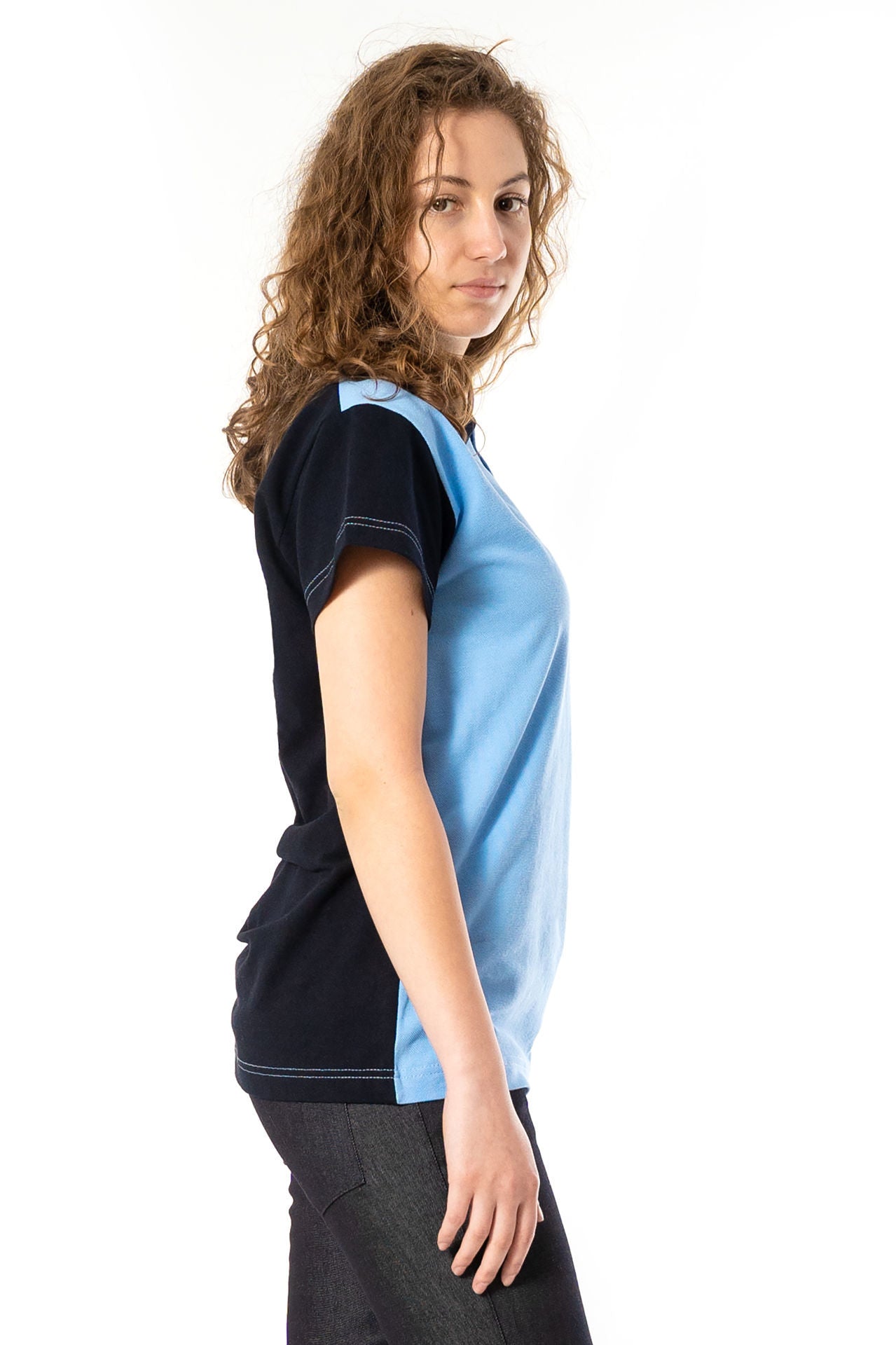 Tricou Polo Damă 1055 cu Mânecă Lungă din Bumbac