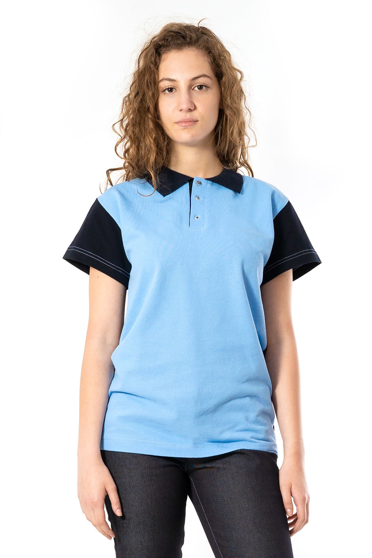 Tricou Polo Damă 1055 cu Mânecă Lungă din Bumbac