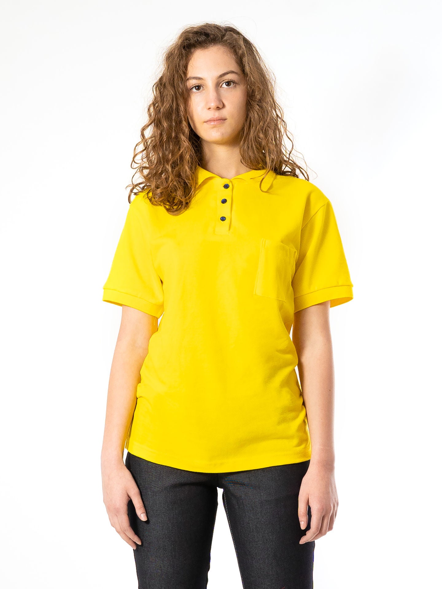 Tricou Polo Damă 1054 cu Mânecă Scurtă din Bumbac
