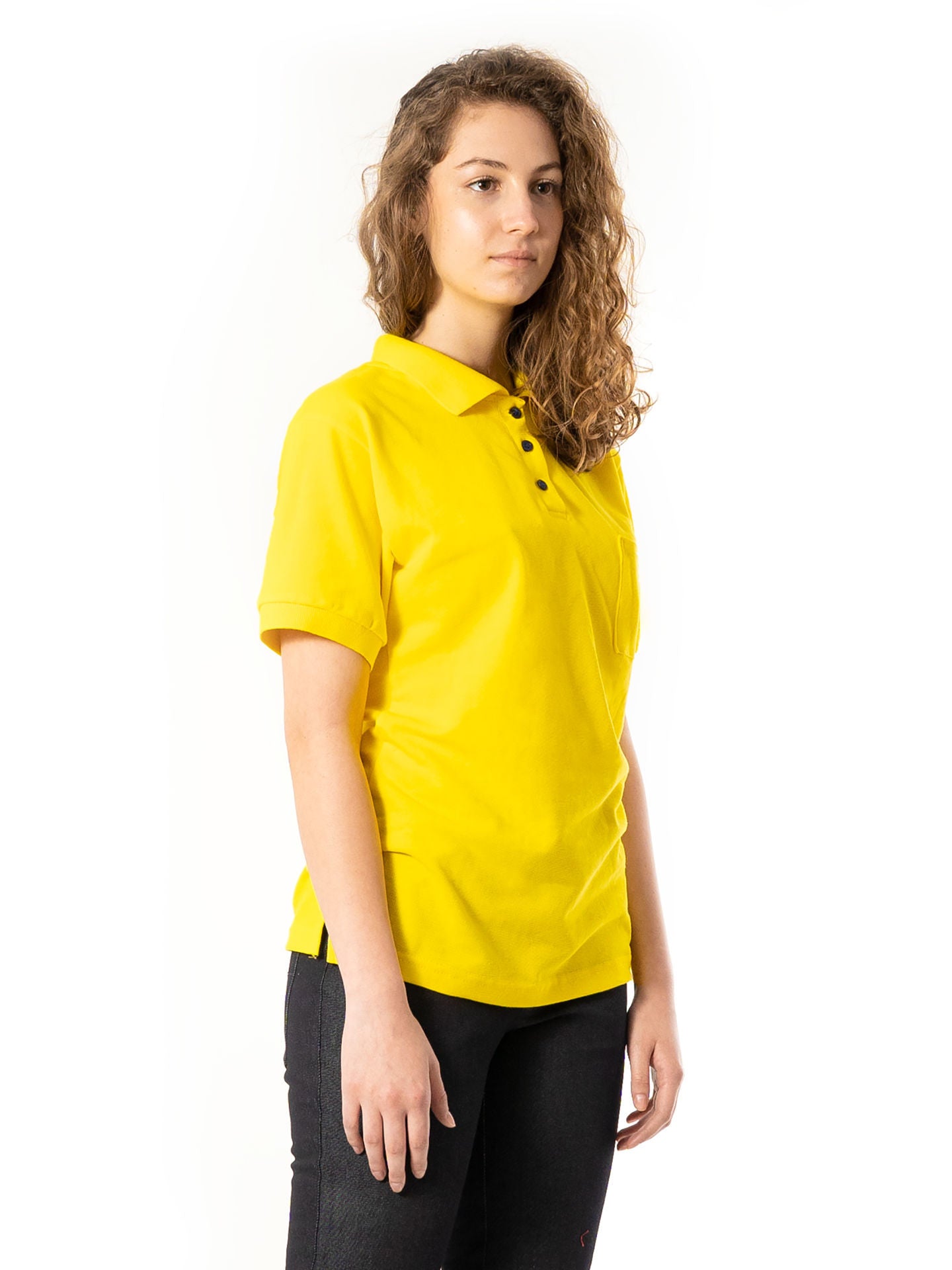Tricou Polo Damă 1054 cu Mânecă Scurtă din Bumbac