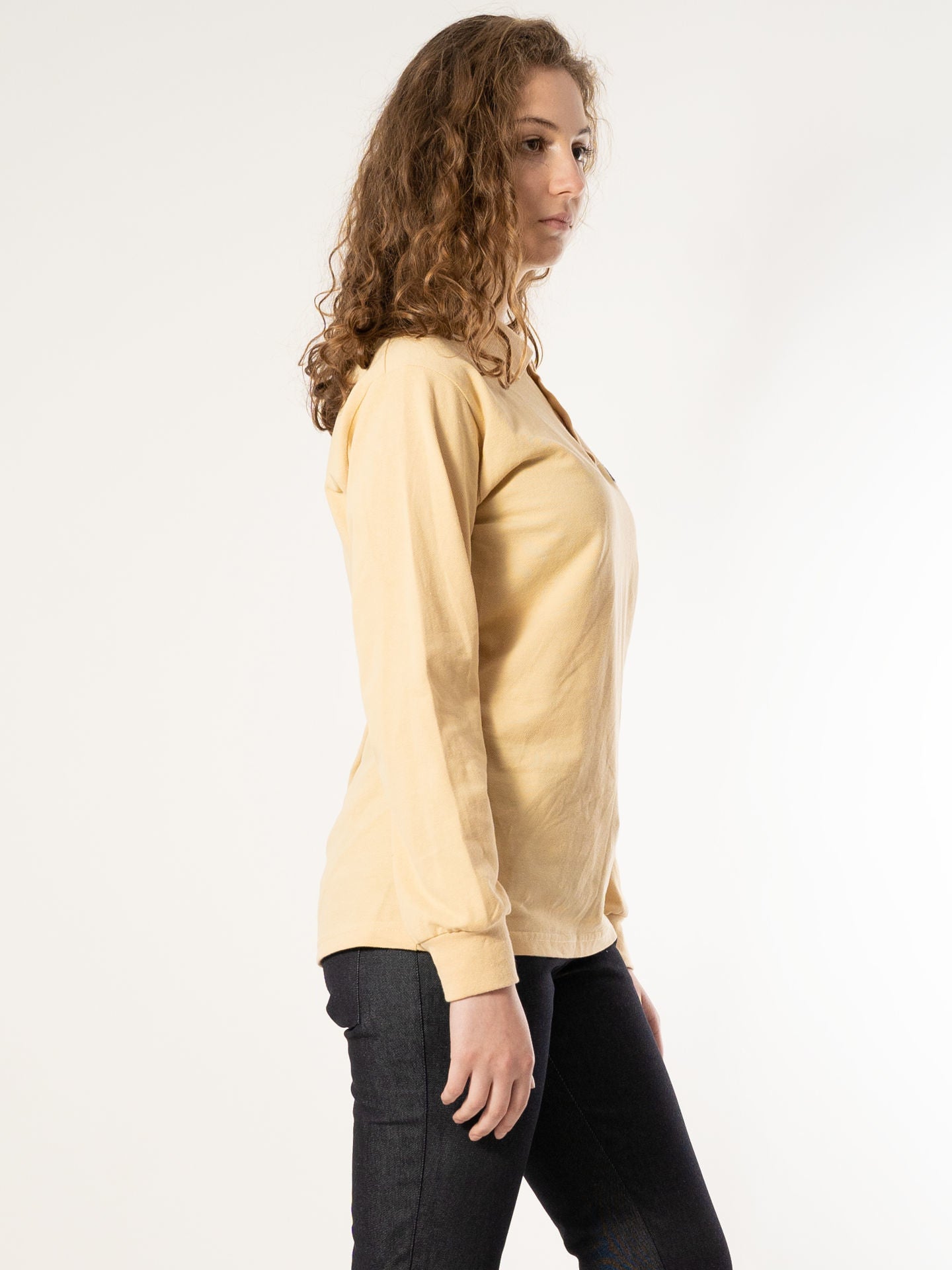 Tricou Polo Damă 1015 cu Mânecă Lungă din Bumbac