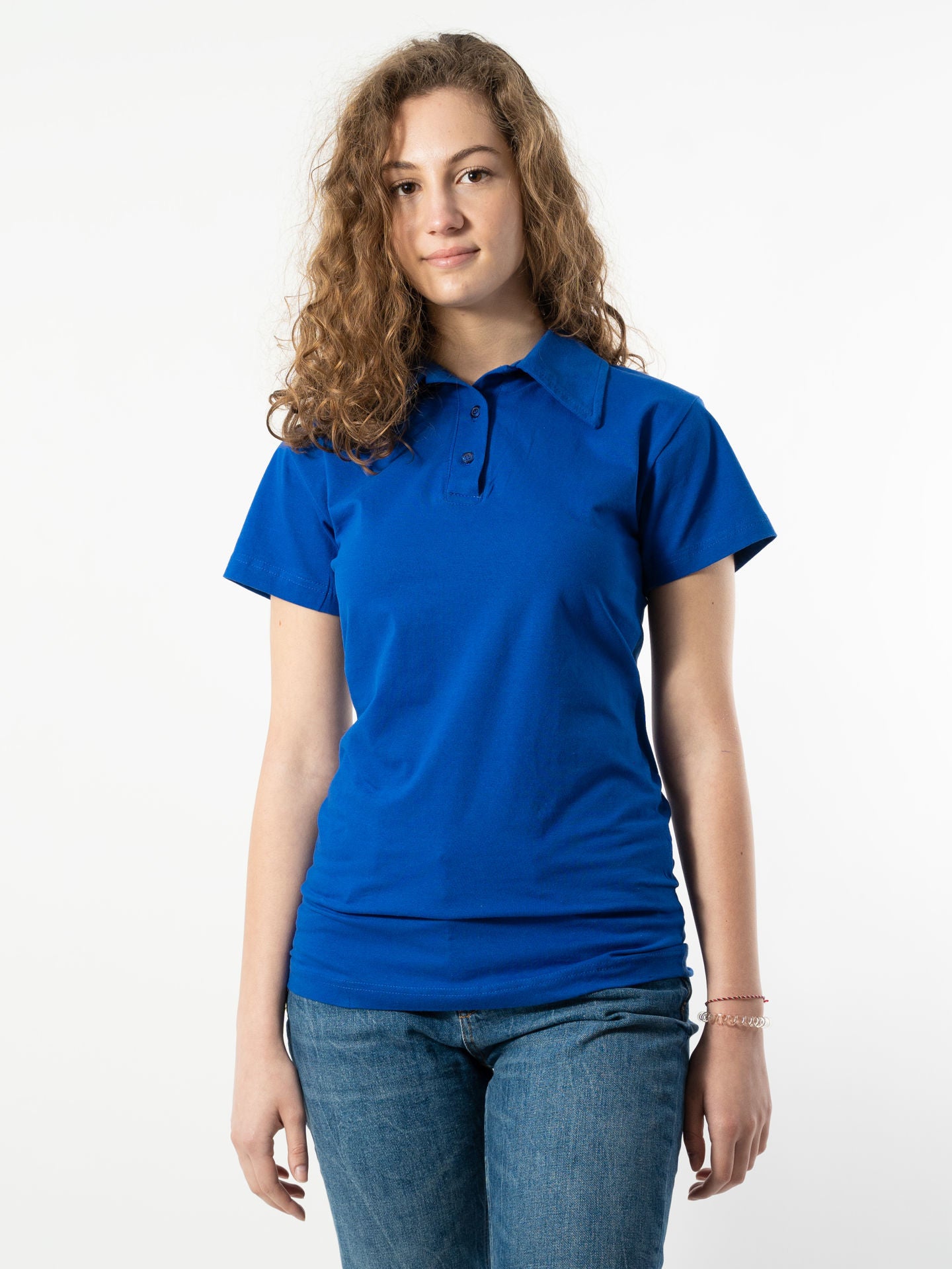 Tricou Polo Damă 1056 cu Mânecă Scurtă din Bumbac