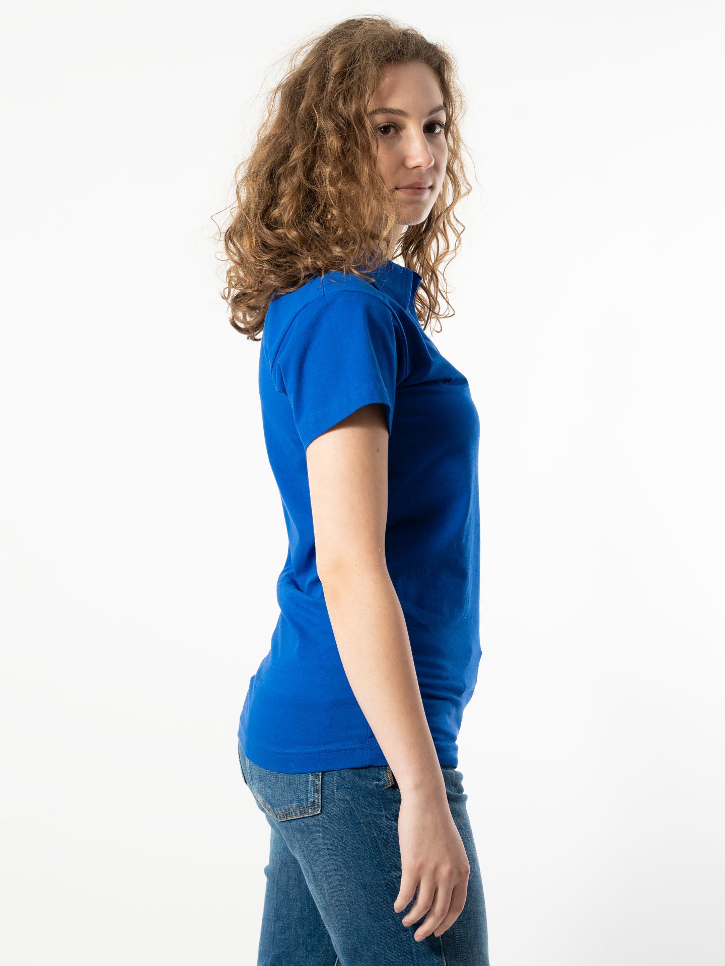 Tricou Polo Damă 1056 cu Mânecă Scurtă din Bumbac