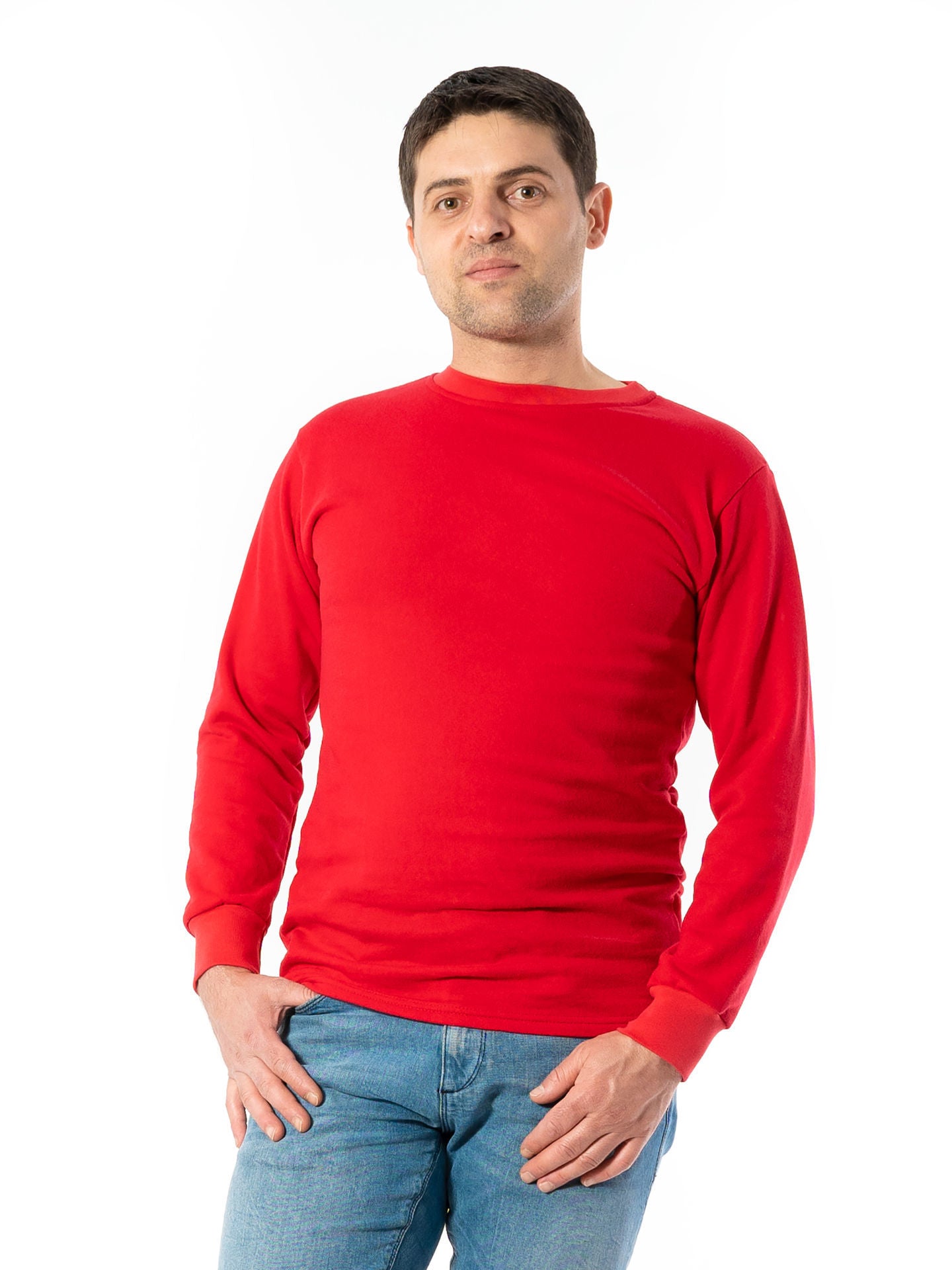 Tricou Polo Bărbați 1061 cu Mânecă Lungă din Bumbac