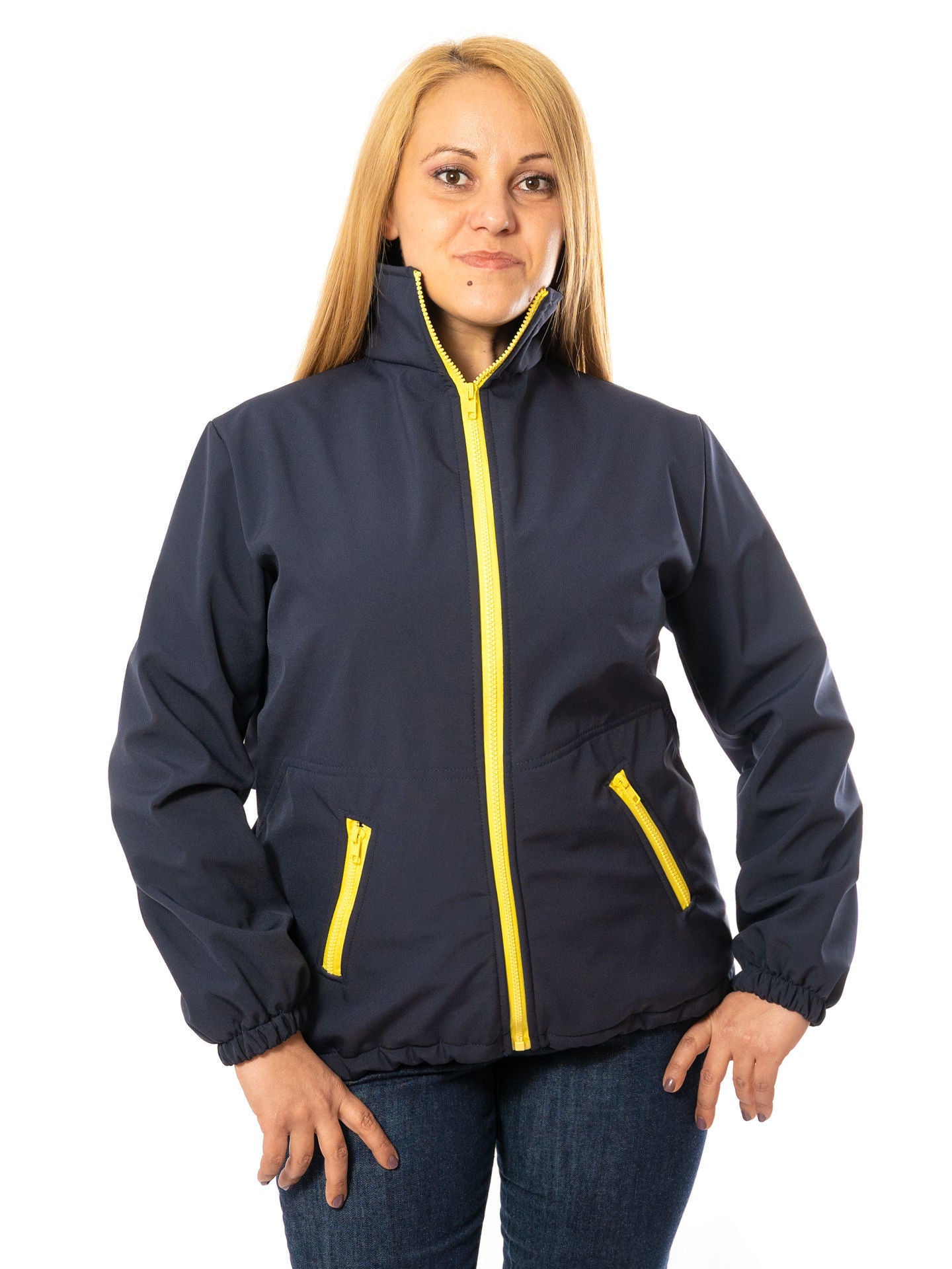 Geacă Unisex 1071 din Softshell Bicoloră