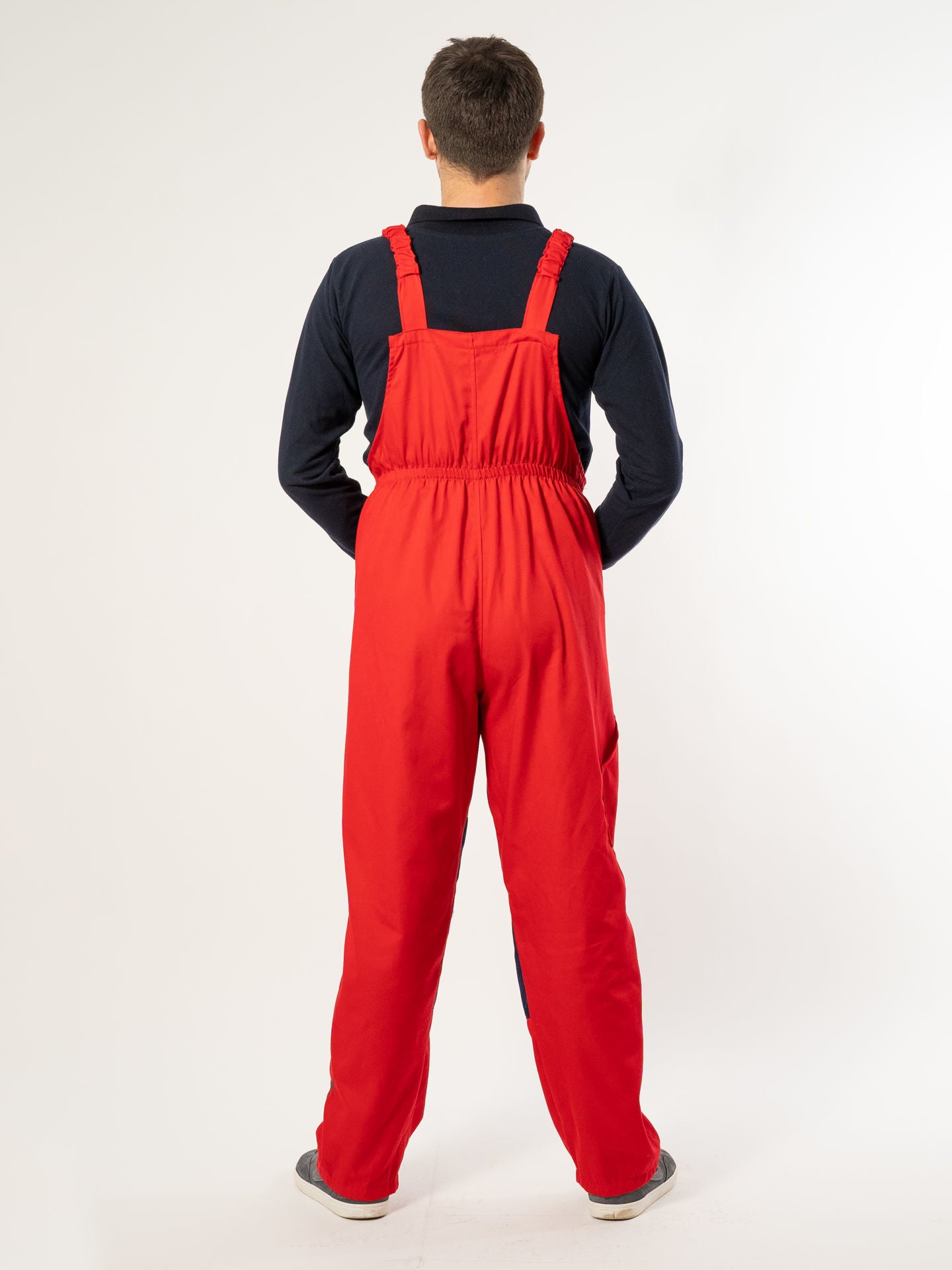 Pantalon cu Pieptar 1092 Bicolor din Tercot