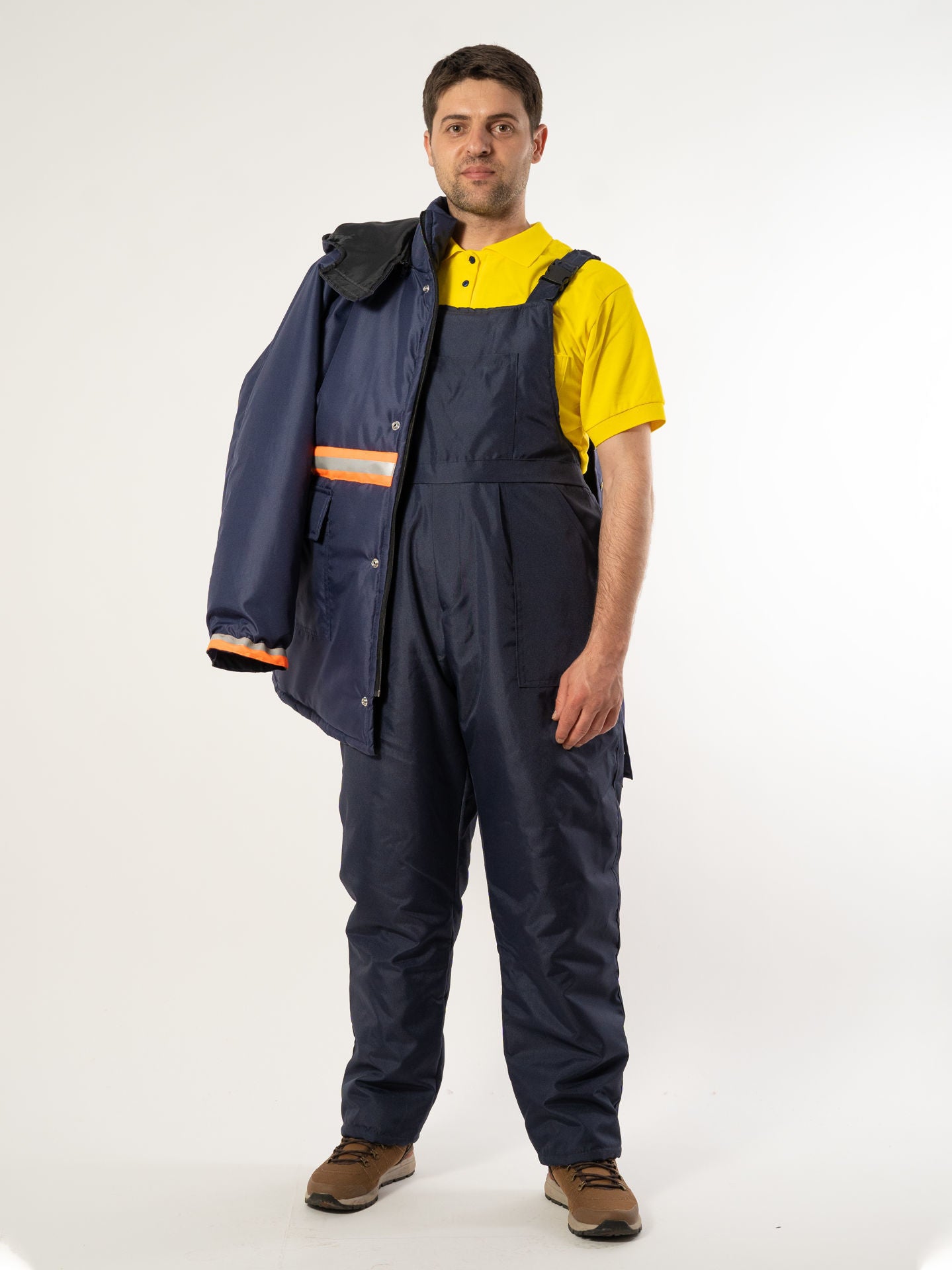 Pantalon cu Pieptar Unisex 1093 Vătuit din Fâș
