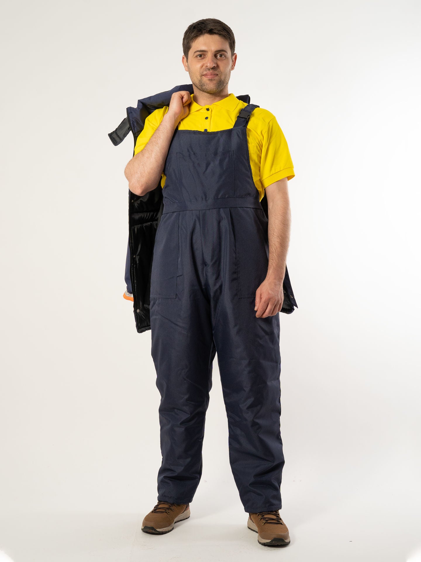 Pantalon cu Pieptar Unisex 1093 Vătuit din Fâș
