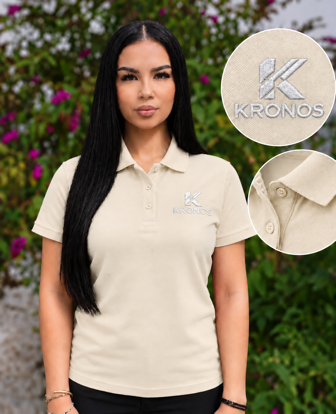 Tricou Polo Damă cu Mânecă Scurtă din Bumbac