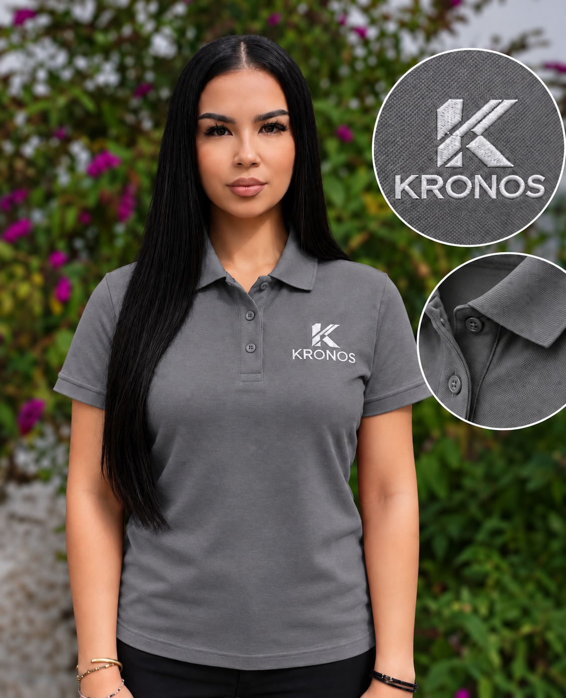 Tricou Polo Damă cu Mânecă Scurtă din Bumbac