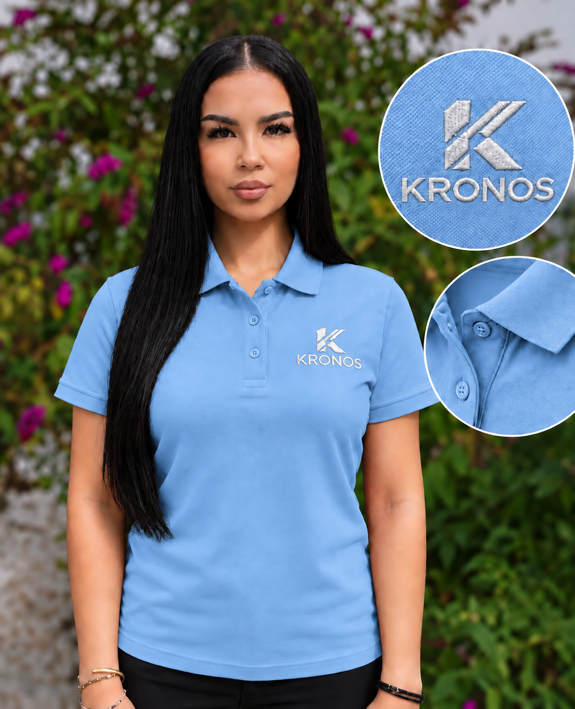 Tricou Polo Damă cu Mânecă Scurtă din Bumbac