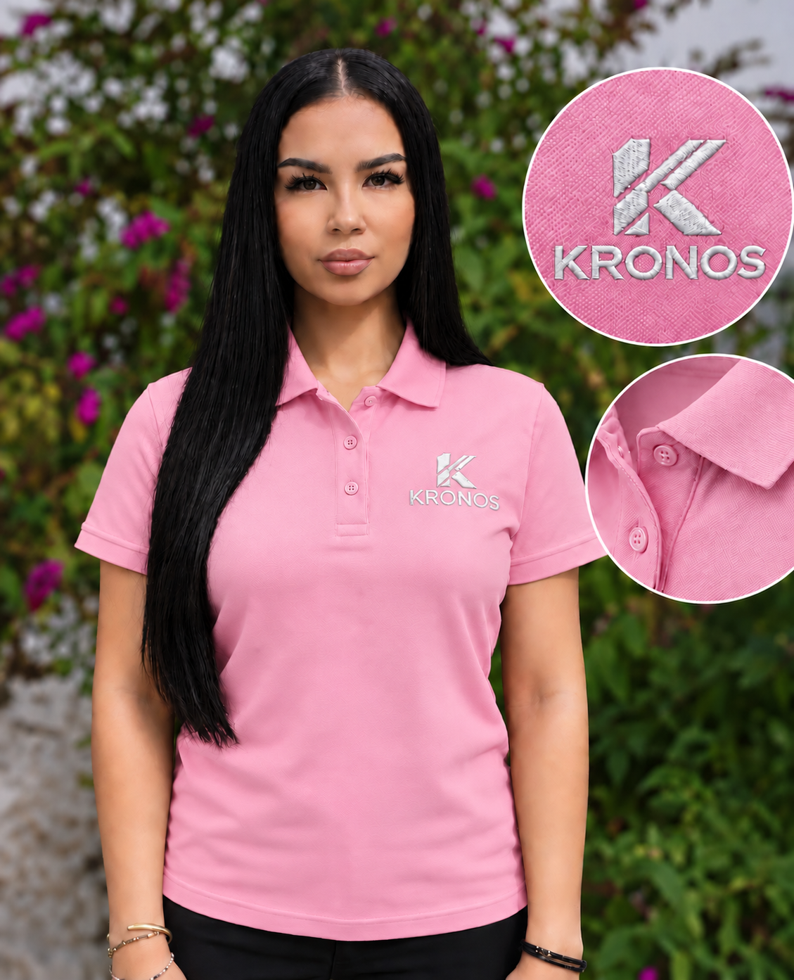Tricou Polo Damă cu Mânecă Scurtă din Bumbac