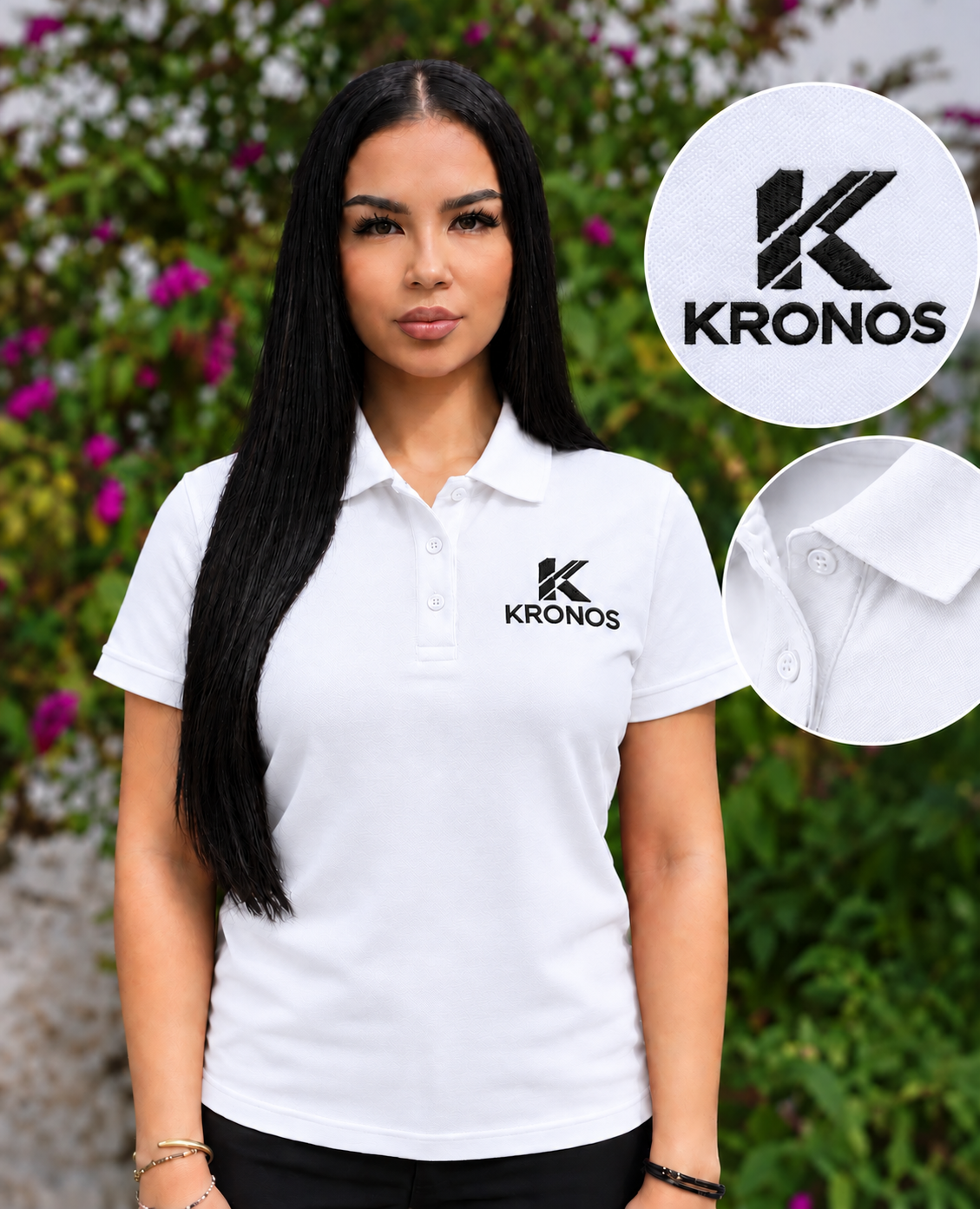 Tricou Polo Damă cu Mânecă Scurtă din Bumbac