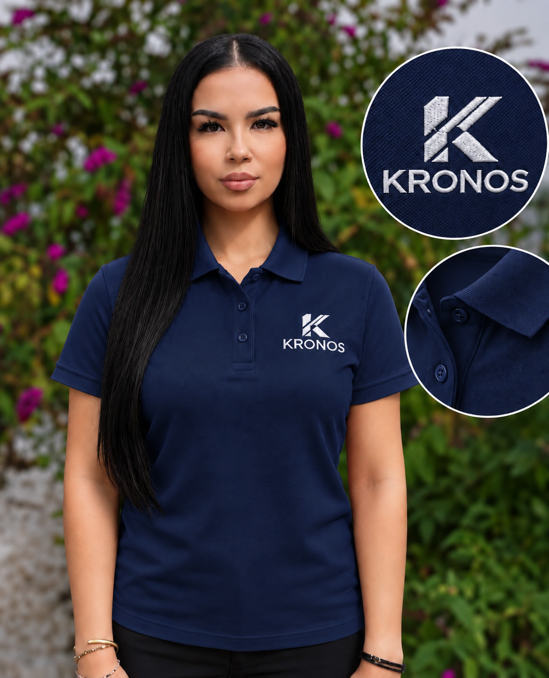 Tricou Polo Damă cu Mânecă Scurtă din Bumbac