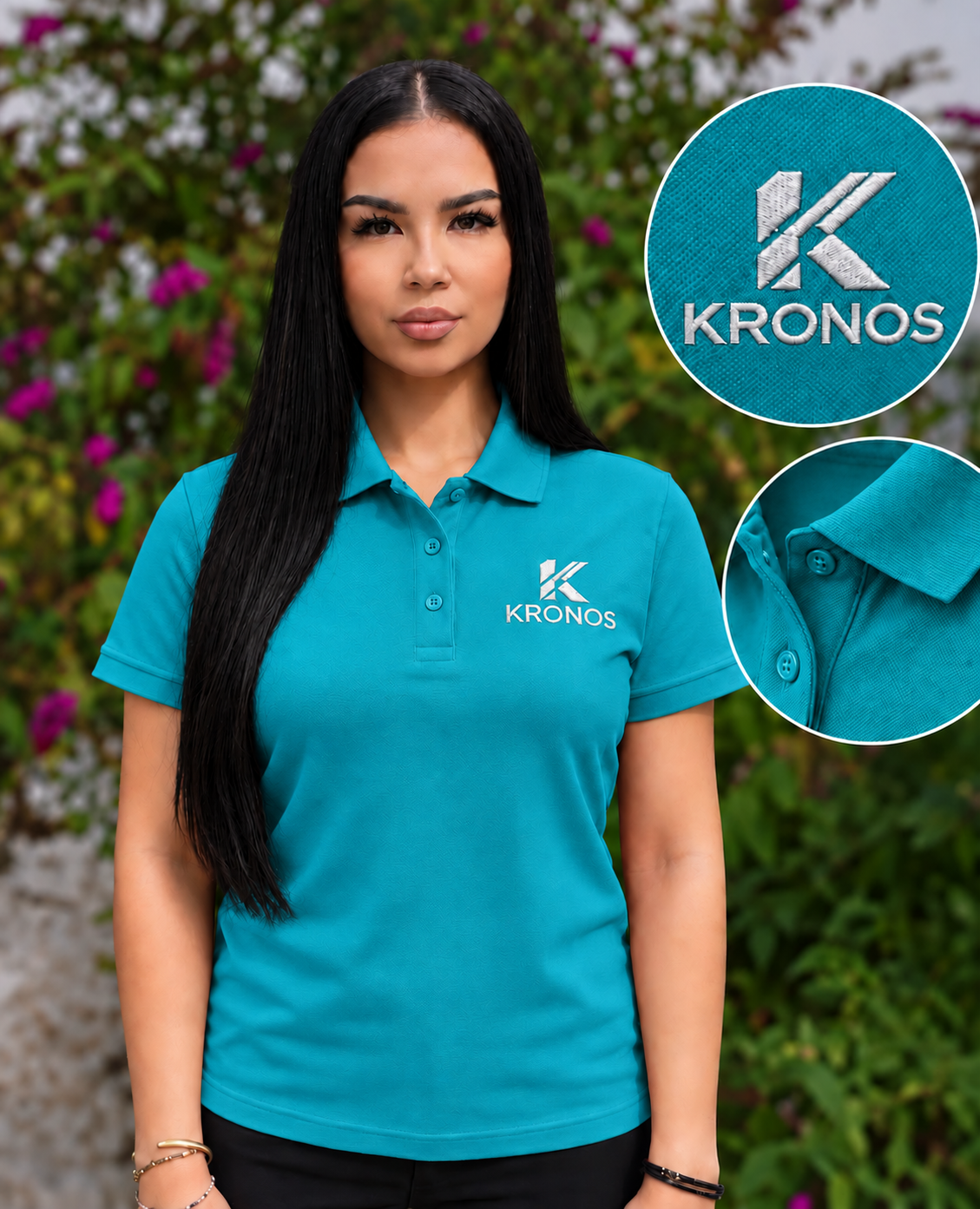 Tricou Polo Damă cu Mânecă Scurtă din Bumbac