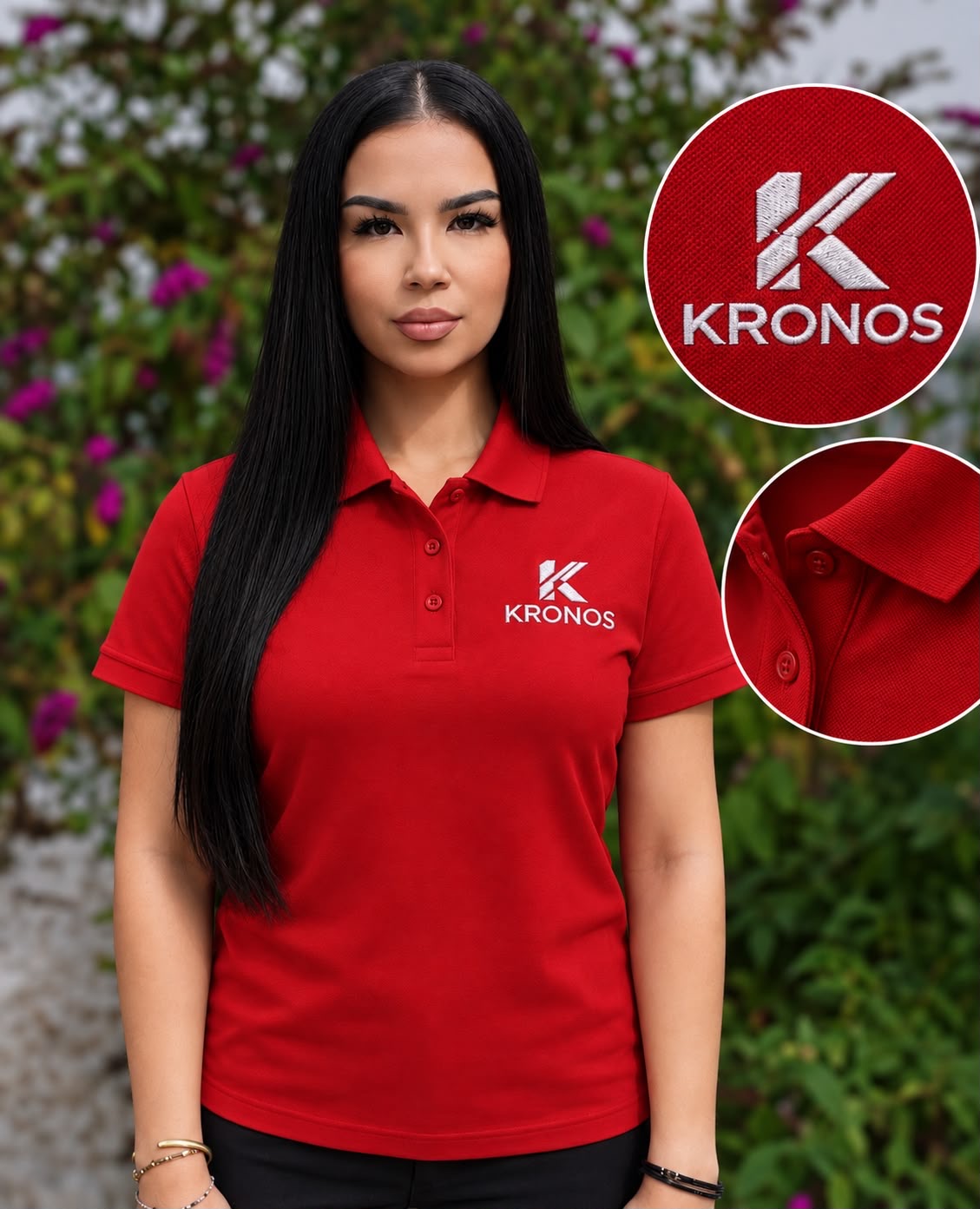 Tricou Polo Damă cu Mânecă Scurtă din Bumbac