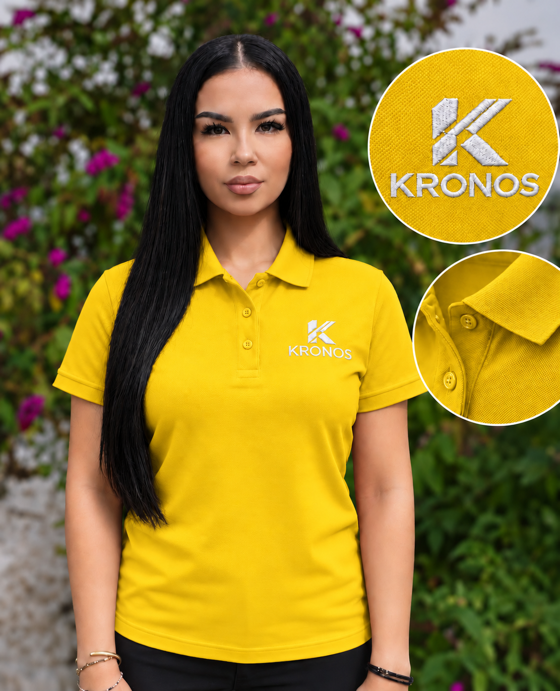 Tricou Polo Damă cu Mânecă Scurtă din Bumbac
